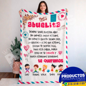 CPA1 - Cobija Te Queremos Abuelo - 140 x 190 cms