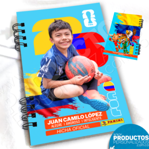 Cuaderno Pequeño Hincha Oficial Mundialista