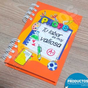 Cuaderno Pequeño - Personalizado para profesor