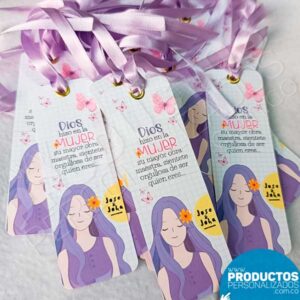 Kit x 10 separadores de libro - Día de la mujer